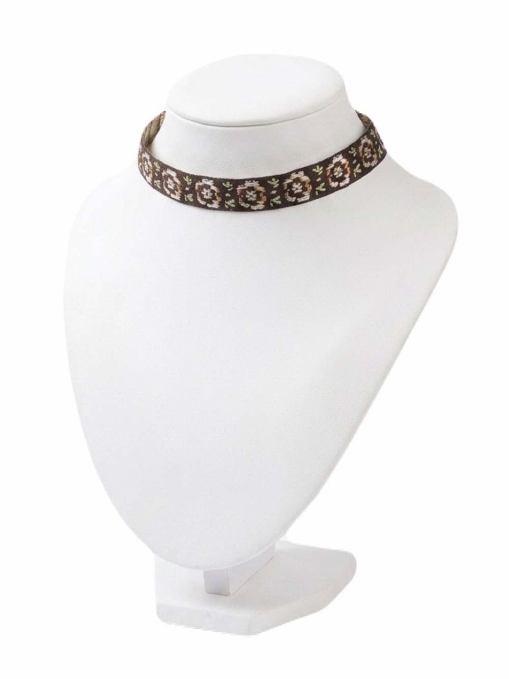 New Handmade Embroidered Floral Flower Adjustable Bohemian Chocker Necklace